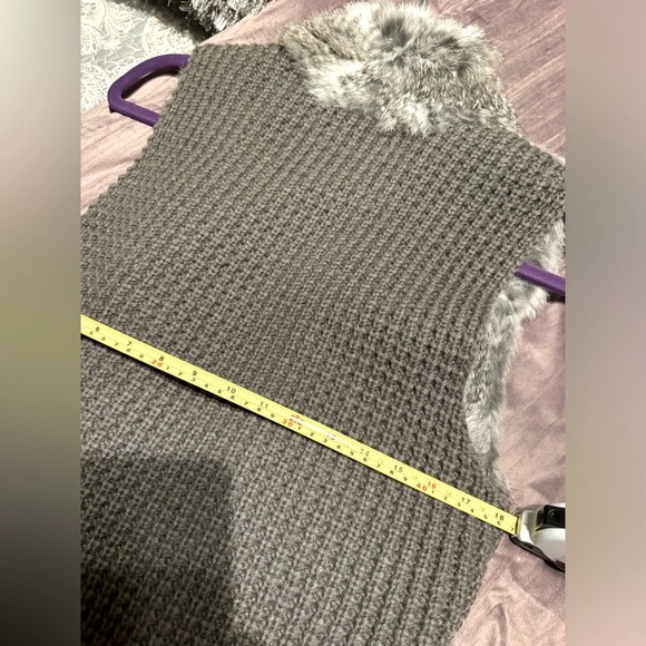 Bagatelle Real Rabbit Fur & Wool Vest - Picture 5 of 5